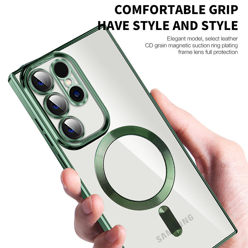 Magnetic Phone Case for Samsung Galaxy S23 Ultra Compatible with MagSafe TPU PC Drop Protection Cover Magnetic Phone Case for Samsung Galaxy S23 Ultra Compatible with MagSafe TPU PC Drop Protection Cover